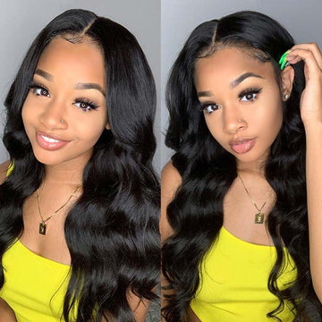 Ali Annabelle U Part Wig Glueless Human Hair Wigs Brazilian Body Wave 150 Density